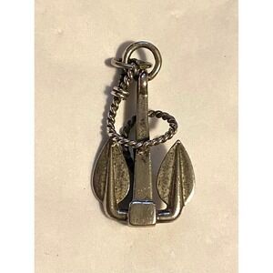 Vintage Beau Sterling Anchor Pendant